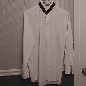 MENS banded tuxedo shirt